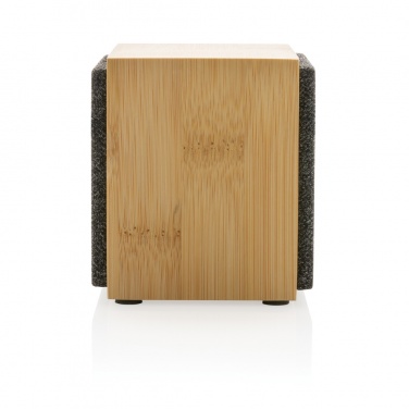 Logo trade promotional item photo of: Wynn 5W bamboo wireless speaker