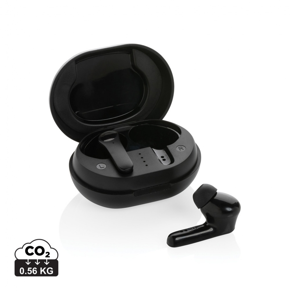 Logo trade corporate gifts picture of: RCS standard recycled plastic TWS earbuds
