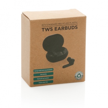 Logotrade business gifts photo of: RCS standard recycled plastic TWS earbuds