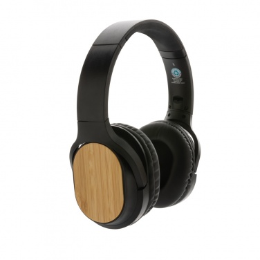 Logotrade promotional products photo of: RCS and bamboo Elite Foldable wireless headphone