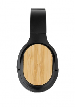 Logotrade promotional merchandise picture of: RCS and bamboo Elite Foldable wireless headphone