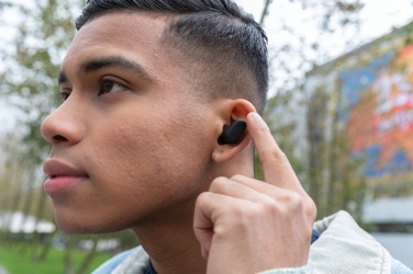 Logo trade promotional giveaway photo of: Urban Vitamin Gilroy hybrid ANC and ENC earbuds