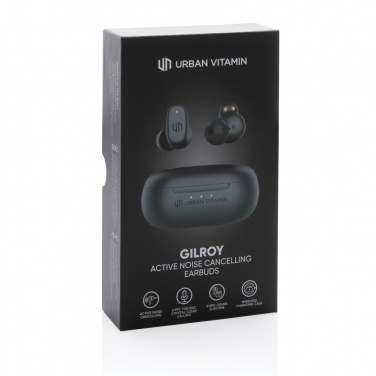 Logo trade business gifts image of: Urban Vitamin Gilroy hybrid ANC and ENC earbuds