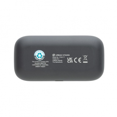 Logo trade promotional giveaways image of: Urban Vitamin Pacifica RCS rplastic earbuds