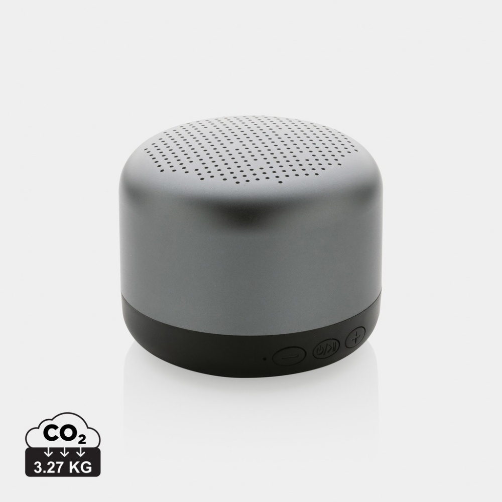 Logo trade promotional merchandise image of: Terra RCS recycled aluminium 5W wireless speaker