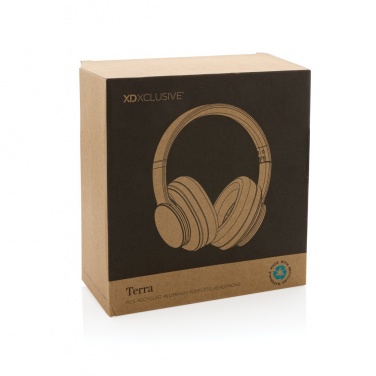 Logotrade advertising product image of: Terra RCS recycled aluminium wireless headphone