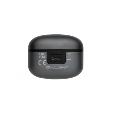 Logo trade promotional merchandise photo of: Terra RCS recycled aluminium wireless earbuds