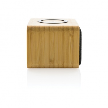 Logo trade promotional products picture of: RCS Rplastic 3W speaker with bamboo 5W wireless