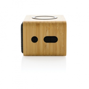 Logotrade promotional merchandise image of: RCS Rplastic 3W speaker with bamboo 5W wireless