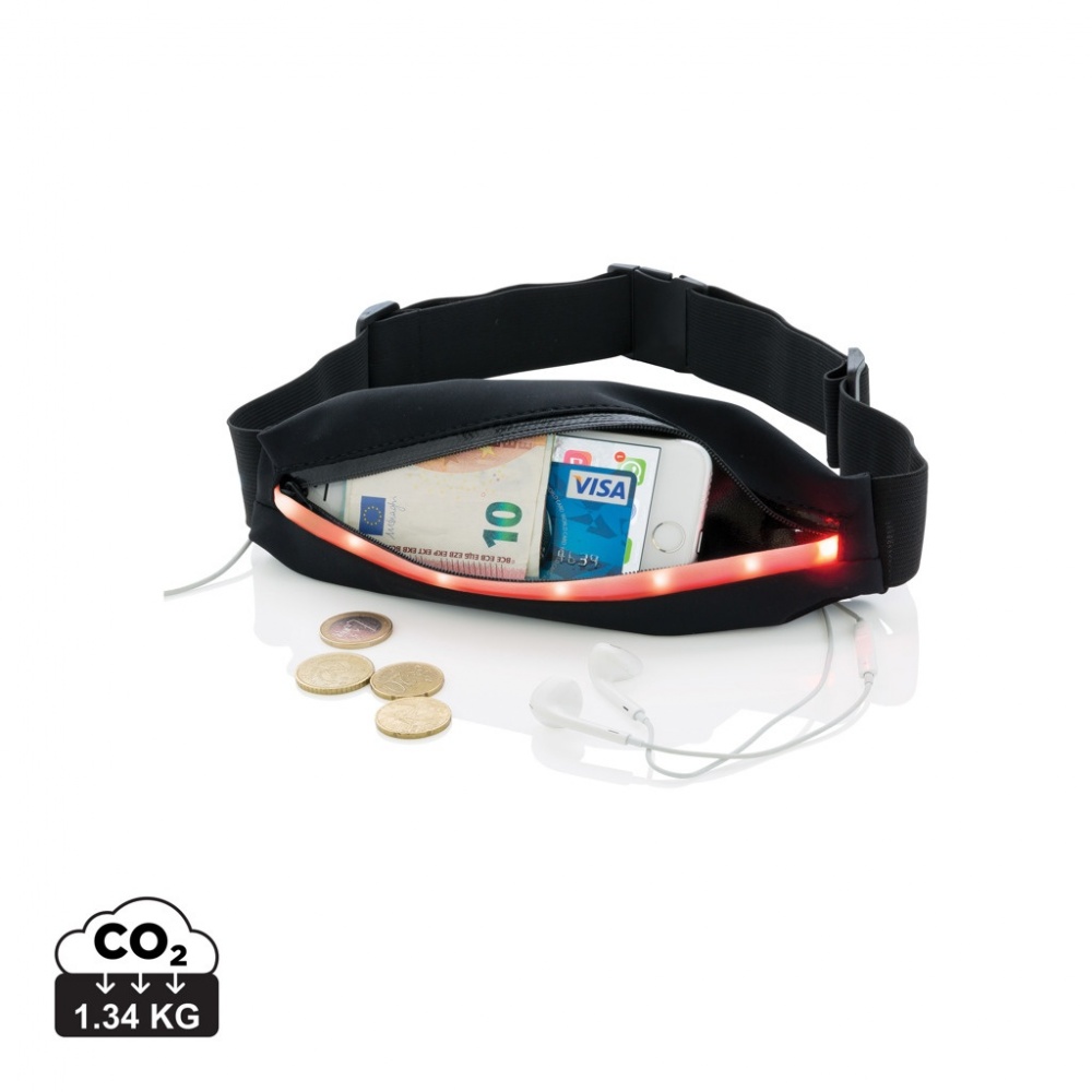 Logo trade promotional merchandise image of: Running belt with LED