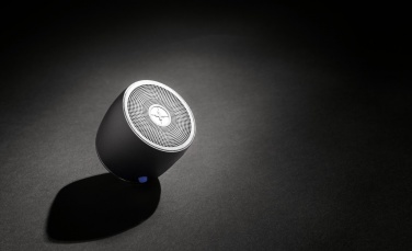 Logo trade promotional gifts picture of: Swiss Peak RCS recycled aluminum 3W bass speaker