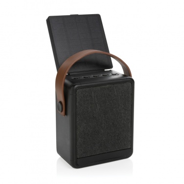 Logotrade promotional merchandise photo of: Skywave RCS recycled plastic solar speaker 12W