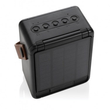 Logotrade corporate gift image of: Skywave RCS recycled plastic solar speaker 12W