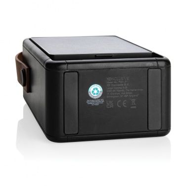 Logo trade promotional gifts image of: Skywave RCS recycled plastic solar speaker 12W