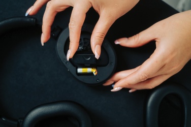 Logo trade promotional giveaway photo of: Irvine RCS recycled and repairable ANC wireless headphone