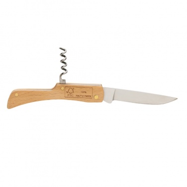 Logotrade corporate gifts photo of: Wooden knife with bottle opener