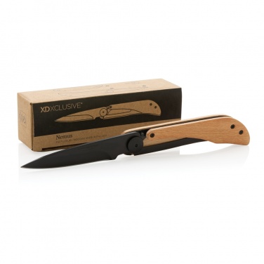 Logo trade corporate gifts picture of: Nemus Luxury Wooden knife with lock