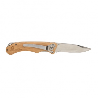 Logotrade promotional gift picture of: Wooden outdoor knife