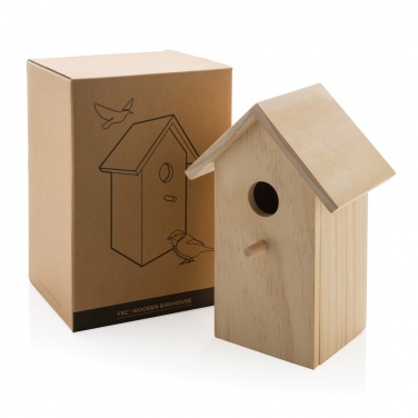 Logotrade promotional gift picture of: Wooden birdhouse