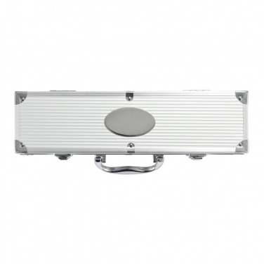 Logo trade promotional gifts image of: 3 pcs barbecue set in aluminium box