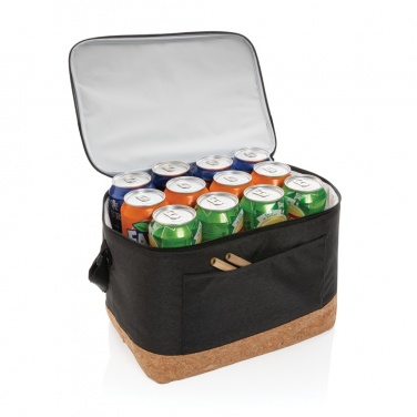 Logo trade business gift photo of: Impact AWARE™ XL RPET two tone cooler bag with cork detail