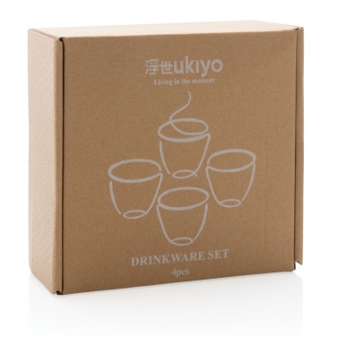 Logotrade business gift image of: Ukiyo 4pcs drinkware set