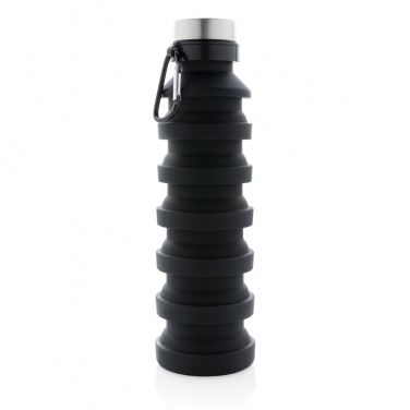 Logotrade corporate gift picture of: Leakproof collapsible silicone bottle with lid