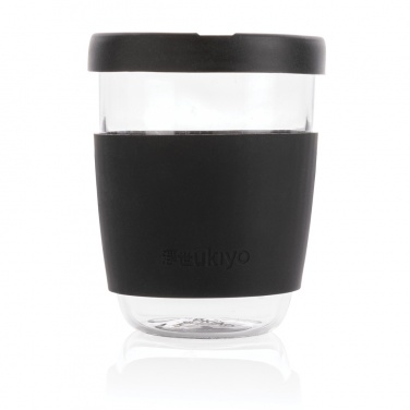 Logo trade corporate gifts image of: Ukiyo borosilicate glass with silicone lid and sleeve