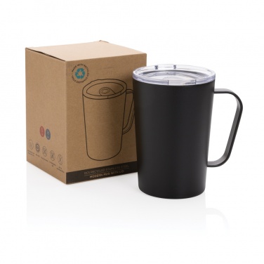 Logotrade promotional products photo of: RCS Recycled stainless steel modern vacuum mug with lid