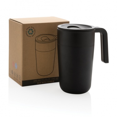 Logotrade promotional giveaway image of: GRS Recycled PP and SS mug with handle