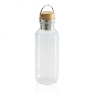 Logo trade business gift photo of: RCS RPET bottle with bamboo lid and handle
