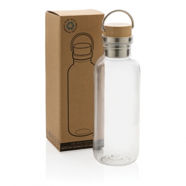 Logotrade promotional item picture of: RCS RPET bottle with bamboo lid and handle
