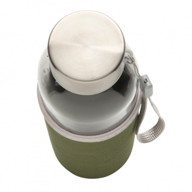Logo trade promotional giveaways picture of: Glass bottle with neoprene sleeve