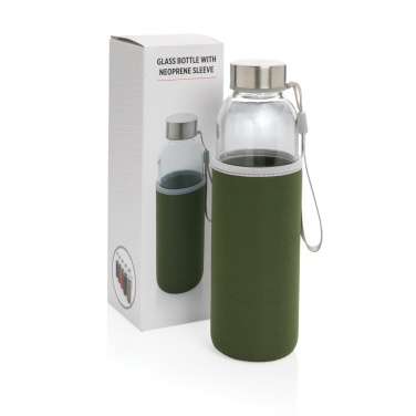Logo trade promotional products picture of: Glass bottle with neoprene sleeve