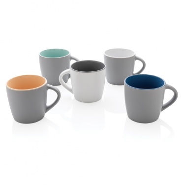 Logo trade business gift photo of: Ceramic mug with coloured inner 300ml