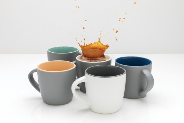Logo trade promotional giveaways image of: Ceramic mug with coloured inner 300ml