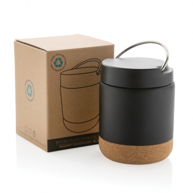 Logo trade promotional merchandise photo of: Savory RCS certified recycled stainless steel foodflask