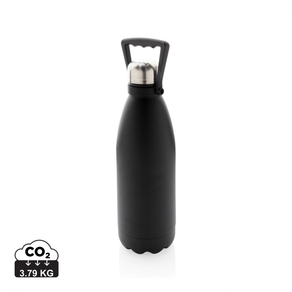 Logotrade promotional product image of: RCS Recycled stainless steel large vacuum bottle 1.5L