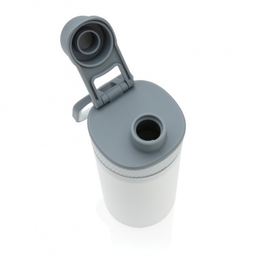 Logo trade promotional gifts image of: Vacuum stainless steel bottle with sports lid 550ml