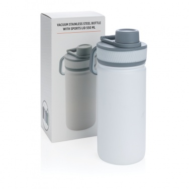 Logo trade corporate gift photo of: Vacuum stainless steel bottle with sports lid 550ml