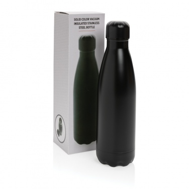 Logotrade business gift image of: Solid colour vacuum stainless steel bottle 500 ml