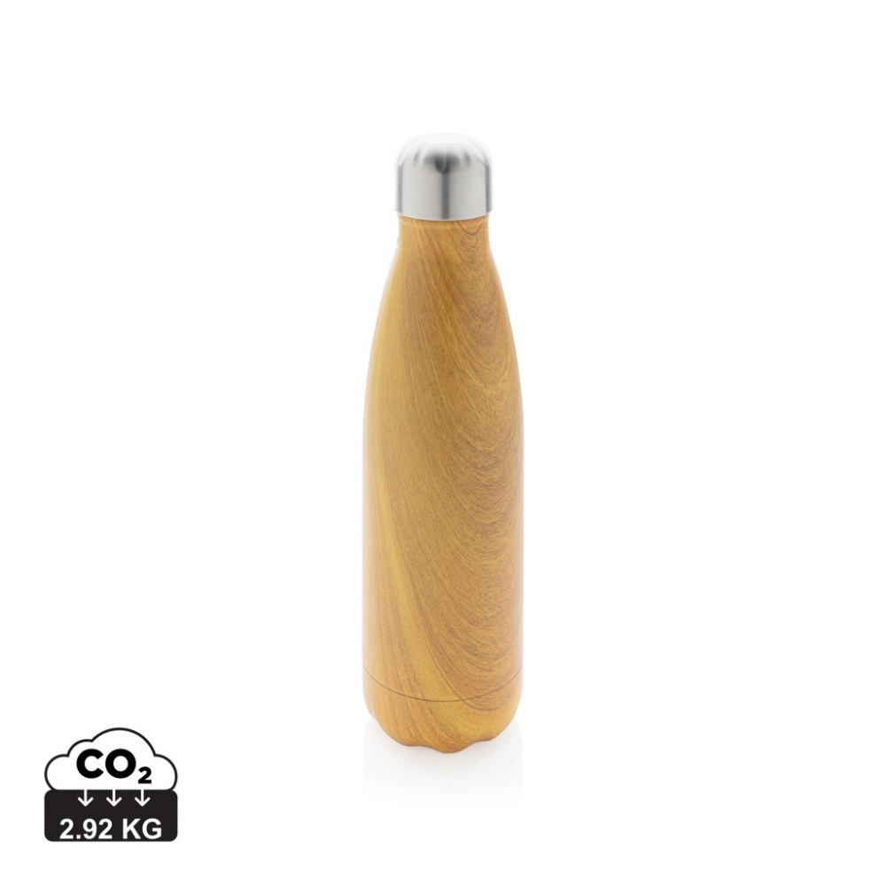 Logotrade promotional product image of: Vacuum insulated stainless steel bottle with wood print