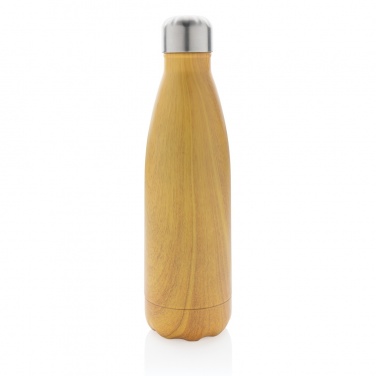 Logo trade promotional products picture of: Vacuum insulated stainless steel bottle with wood print