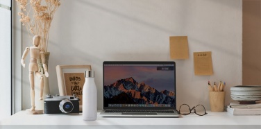 Logo trade promotional item photo of: UV-C steriliser vacuum stainless steel bottle