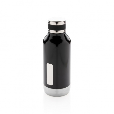 Logo trade business gifts image of: Leak proof vacuum bottle with logo plate