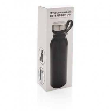Logotrade promotional merchandise picture of: Copper vacuum insulated bottle with carry loop