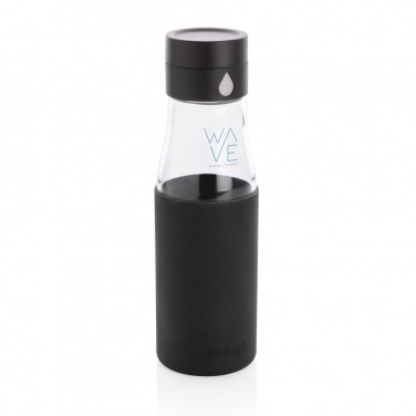 Logo trade promotional items picture of: Ukiyo glass hydration tracking bottle with sleeve