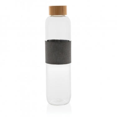 Logotrade promotional item picture of: Impact borosilicate glass bottle with bamboo lid