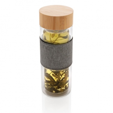 Logo trade corporate gift photo of: Impact double wall borosilicate glass bottle