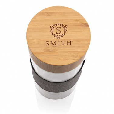 Logo trade promotional items image of: Impact double wall borosilicate glass bottle